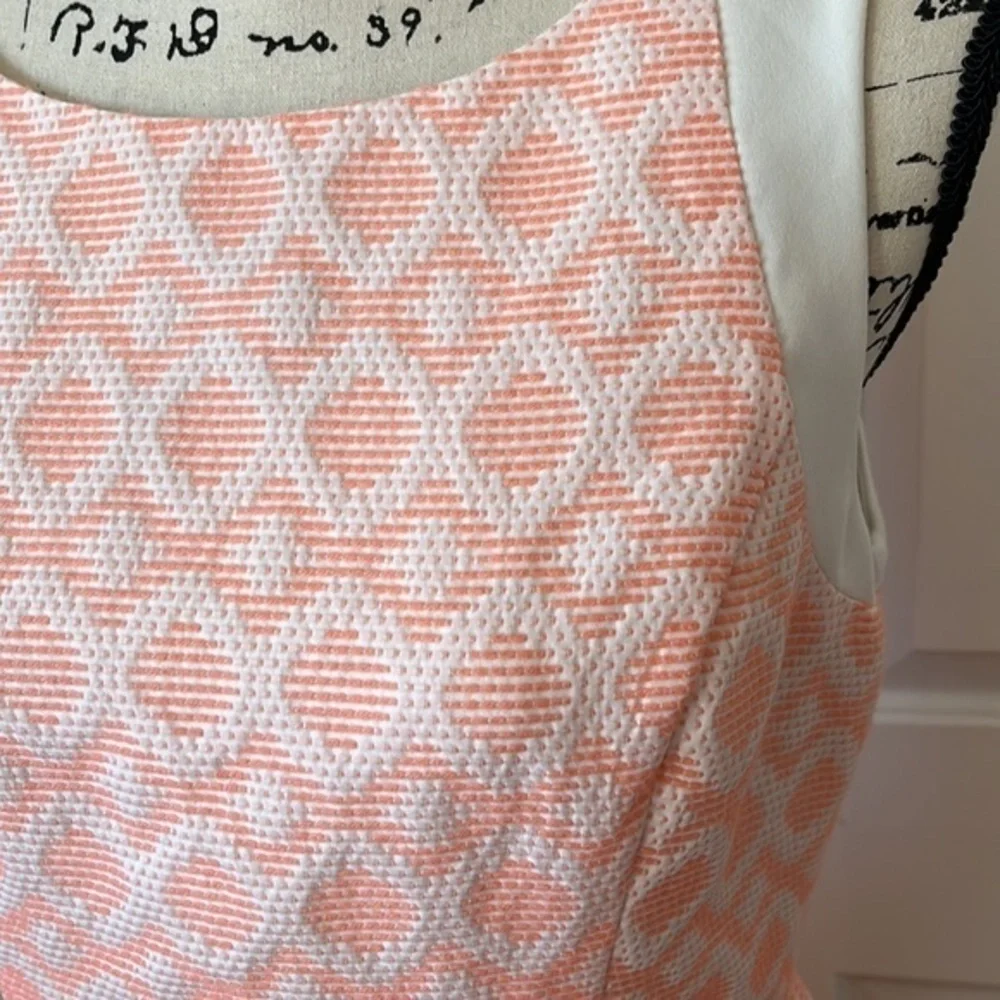 Jessica Simpson Sherbet Orange Jacquard dress 10 - Picture 6 of 9